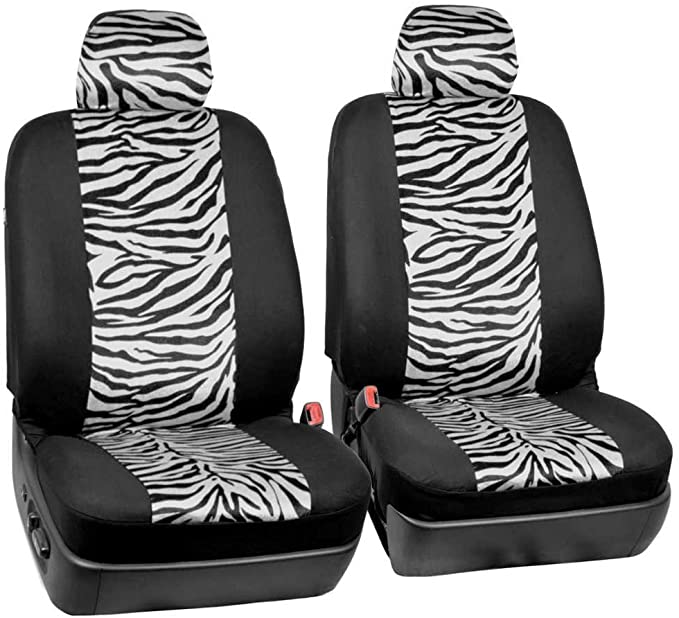 10-Front Zebra Car Seat Covers